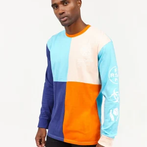 Hot Color Block Long Sleeve Tee Long Sleeve Tees | Graphic Tees