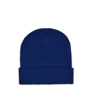 New Cozy Henny Embroidered Patch Beanie - Navy Hats | Beanies