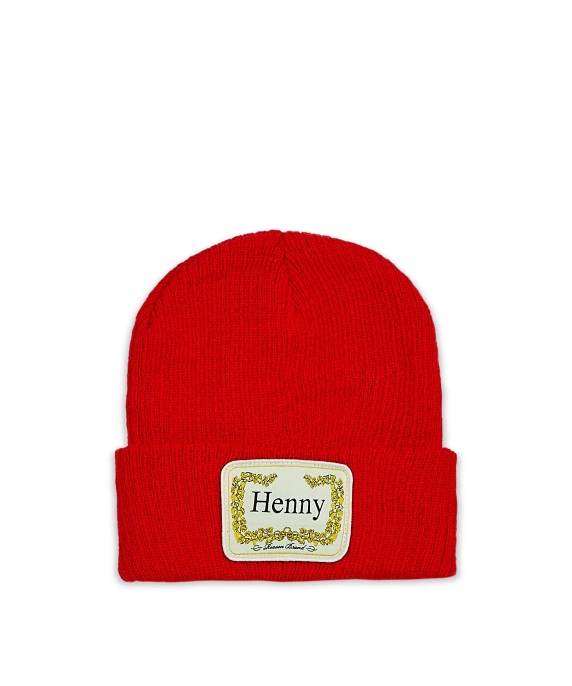 cozy_henny_embroidered_patch_beanie__red_0.webp Store Cozy Henny Embroidered Patch Beanie - Red Hats | Beanies
