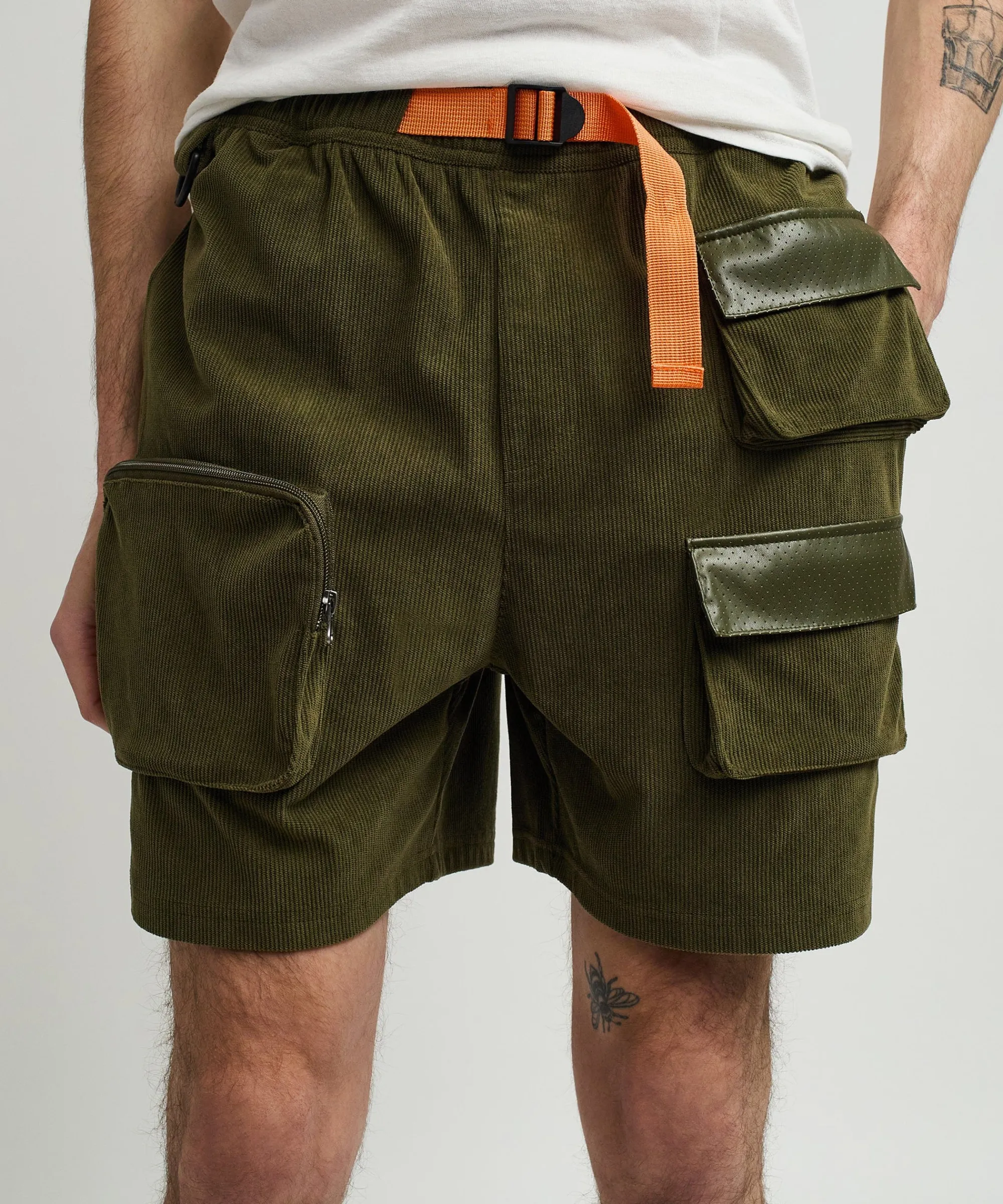 delta_utility_corduroy_cargo_shorts__green_0.webp Hot Delta Utility Corduroy Cargo Shorts - Green Shop All Bottoms | Shorts