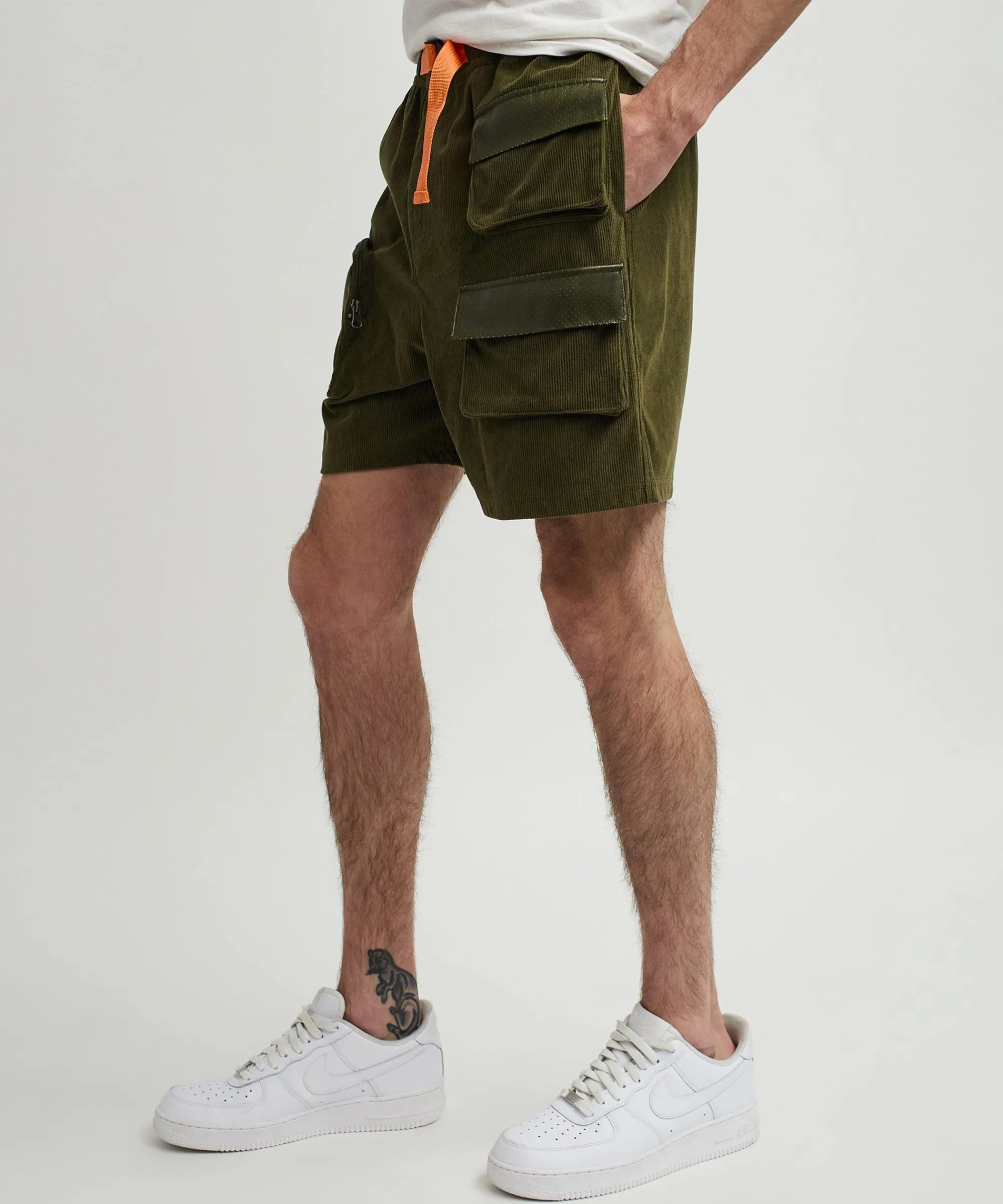 delta_utility_corduroy_cargo_shorts__green_1.webp Hot Delta Utility Corduroy Cargo Shorts - Green Shop All Bottoms | Shorts