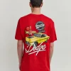 Clearance Dodge Demon 1947 Pocket Short Sleeve Tee - Red Graphic Tees