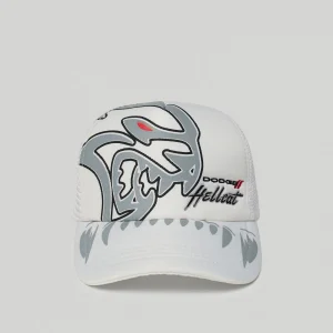 Best Sale Dodge Hellcat Embroidery Trucker Hat - White Hats