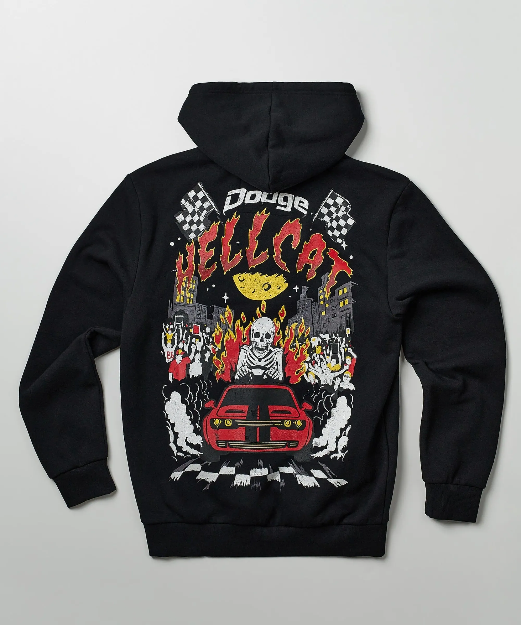 dodge_moving_fast_pull_over_hoodie__black_1.webp Shop Dodge Moving Fast Pull Over Hoodie - Black Hoodies | Hoodies