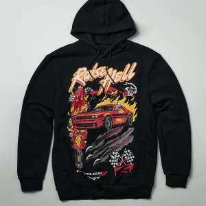 Outlet Dodge Raise Hell Graphic Print Hoodie - Black Hoodies | Hoodies