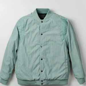 Outlet Elevate Corduroy Jacket - Aqua Bomber Jackets