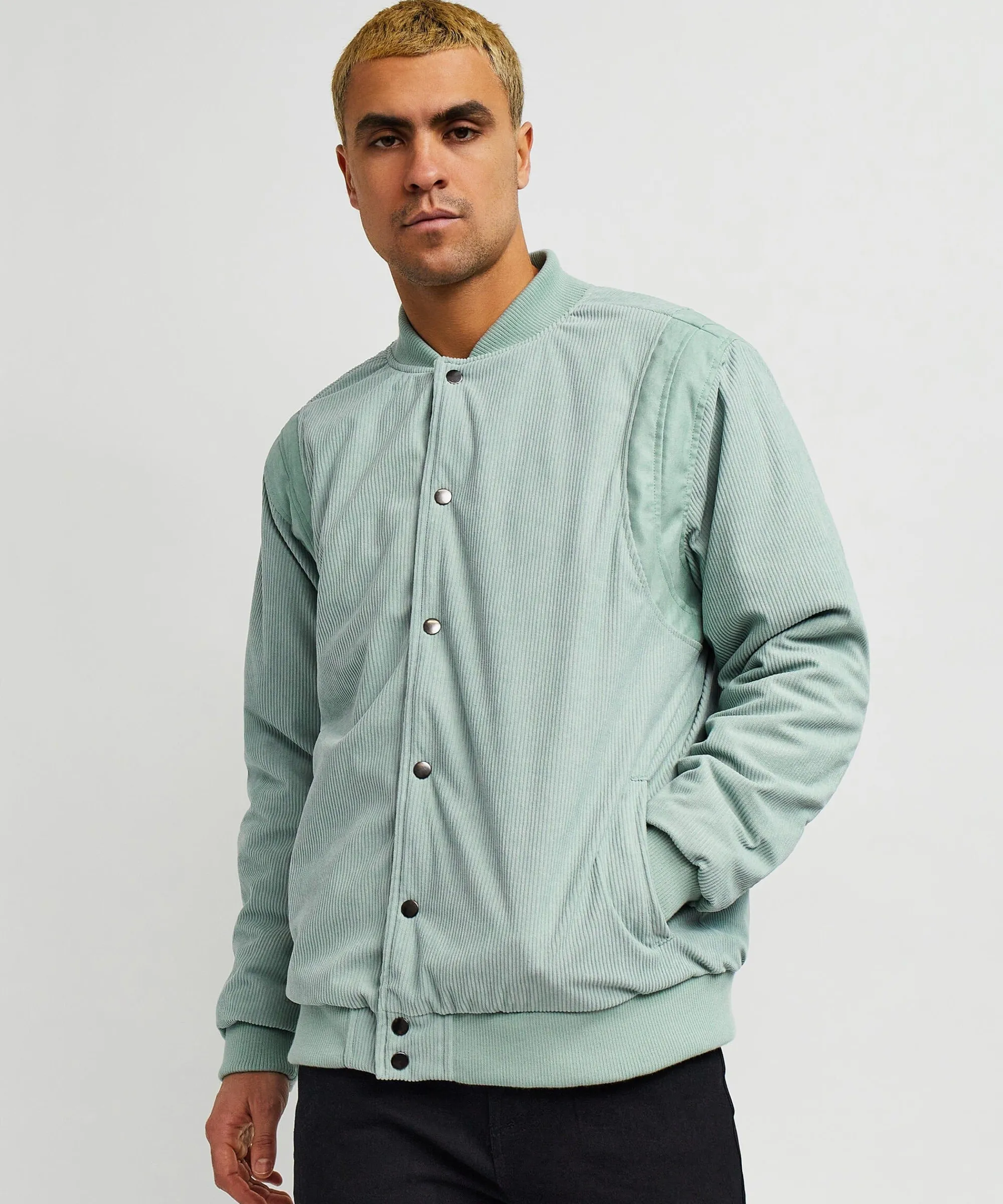 elevate_corduroy_jacket__aqua_3.webp Outlet Elevate Corduroy Jacket - Aqua Bomber Jackets