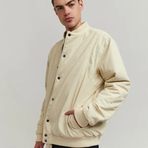 Cheap Elevate Corduroy Jacket - Tan Bomber Jackets