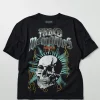 Cheap Faded Memories Tour Oversized Short Sleeve Tee - Black Oversized Tees | Graphic Tees