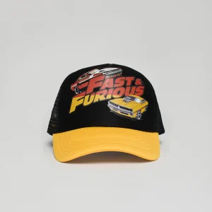 Outlet Fast & Furious Print Trucker Hat - Black Hats