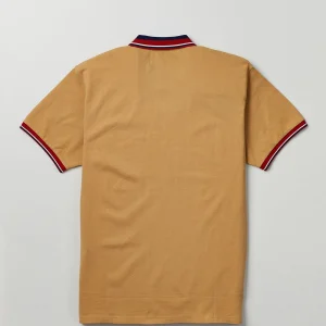 Store Fearless Tiger Embroidered Polo Shirt - Khaki Graphic Tees | Polos