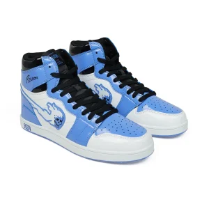 Discount Flaming Skull Sneakers - Light Blue Sneakers