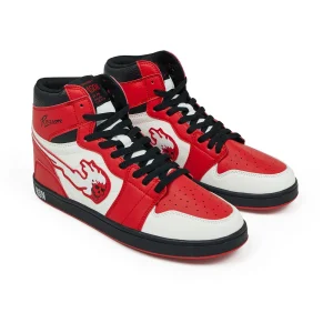 Cheap Flaming Skull Sneakers - Red Sneakers
