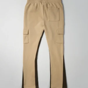 Fashion Flare Fleece Sweatpants - Beige Sweatpants