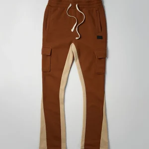 Outlet Flare Fleece Sweatpants - Brown Sweatpants