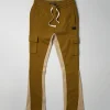 Discount Flare Fleece Sweatpants - Khaki Sweatpants