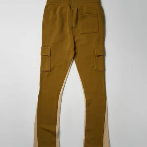 Discount Flare Fleece Sweatpants - Khaki Sweatpants