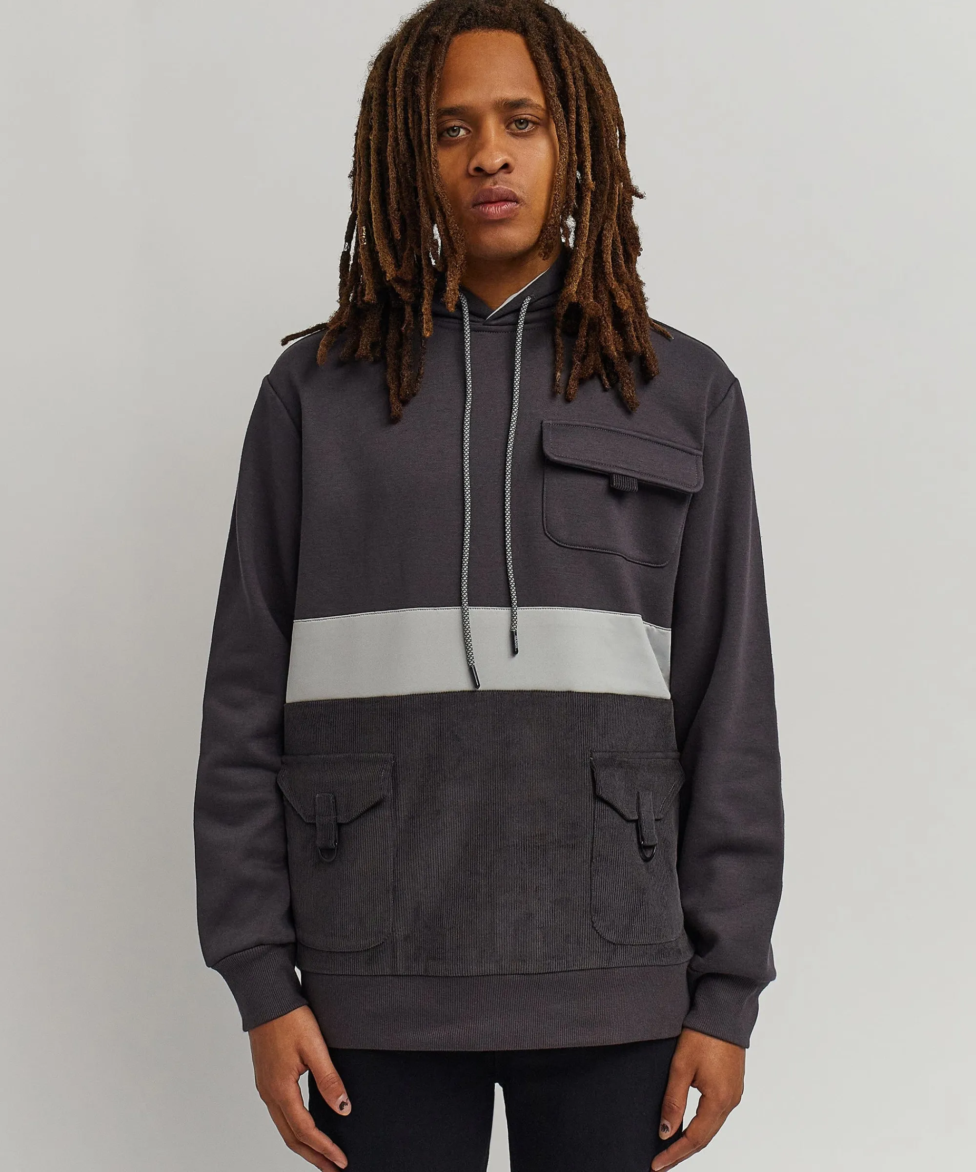 flora_white_stripe_hoodie__black_2.webp Cheap Flora White Stripe Hoodie - Black Hoodies | Hoodies