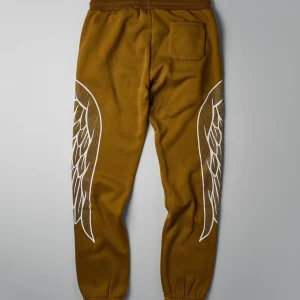 Online Fly Higher Rhinestone Fleece Pants - Olive Green Sweatpants