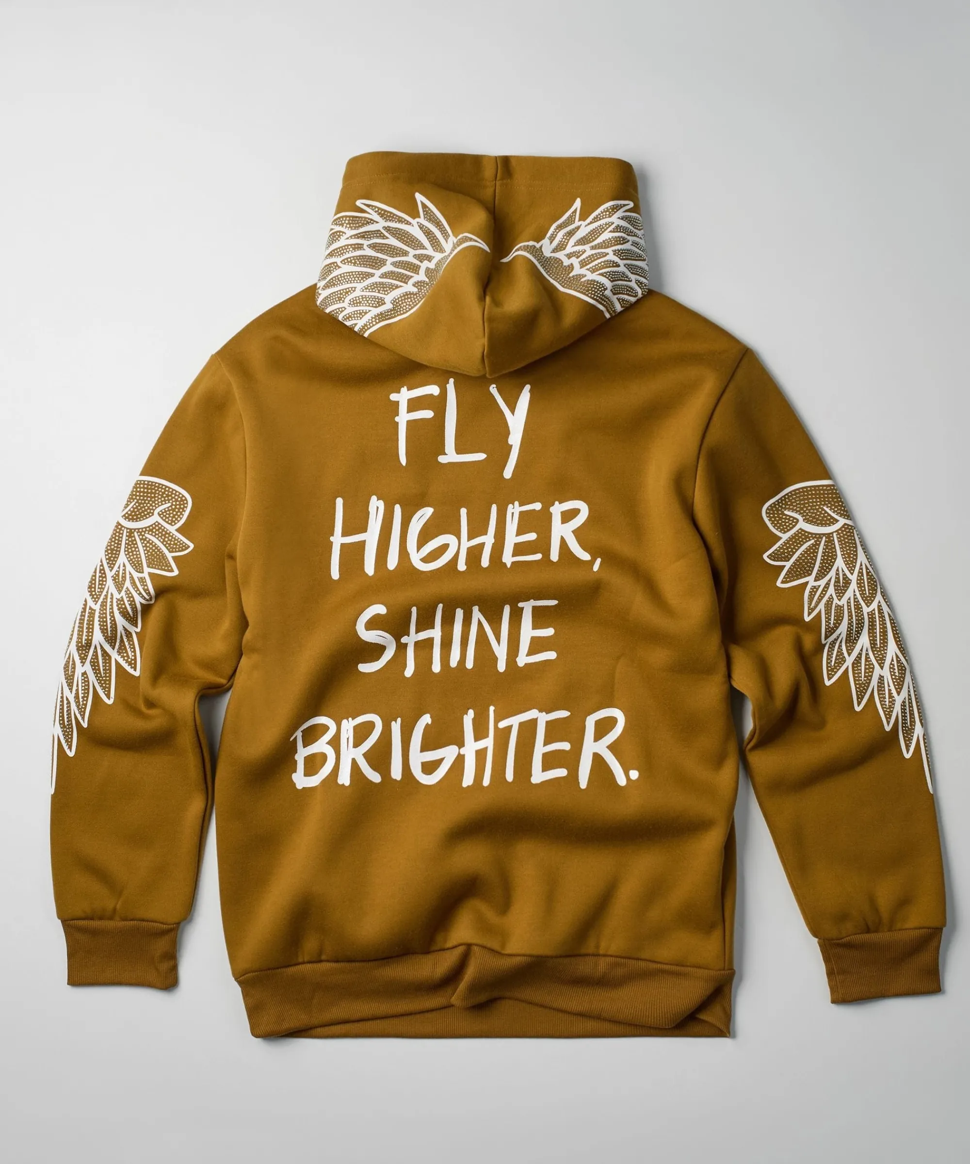 fly_higher_rhinestone_hoodie__olive_green_0.webp Discount Fly Higher Rhinestone Hoodie - Olive Green Hoodies | Hoodies