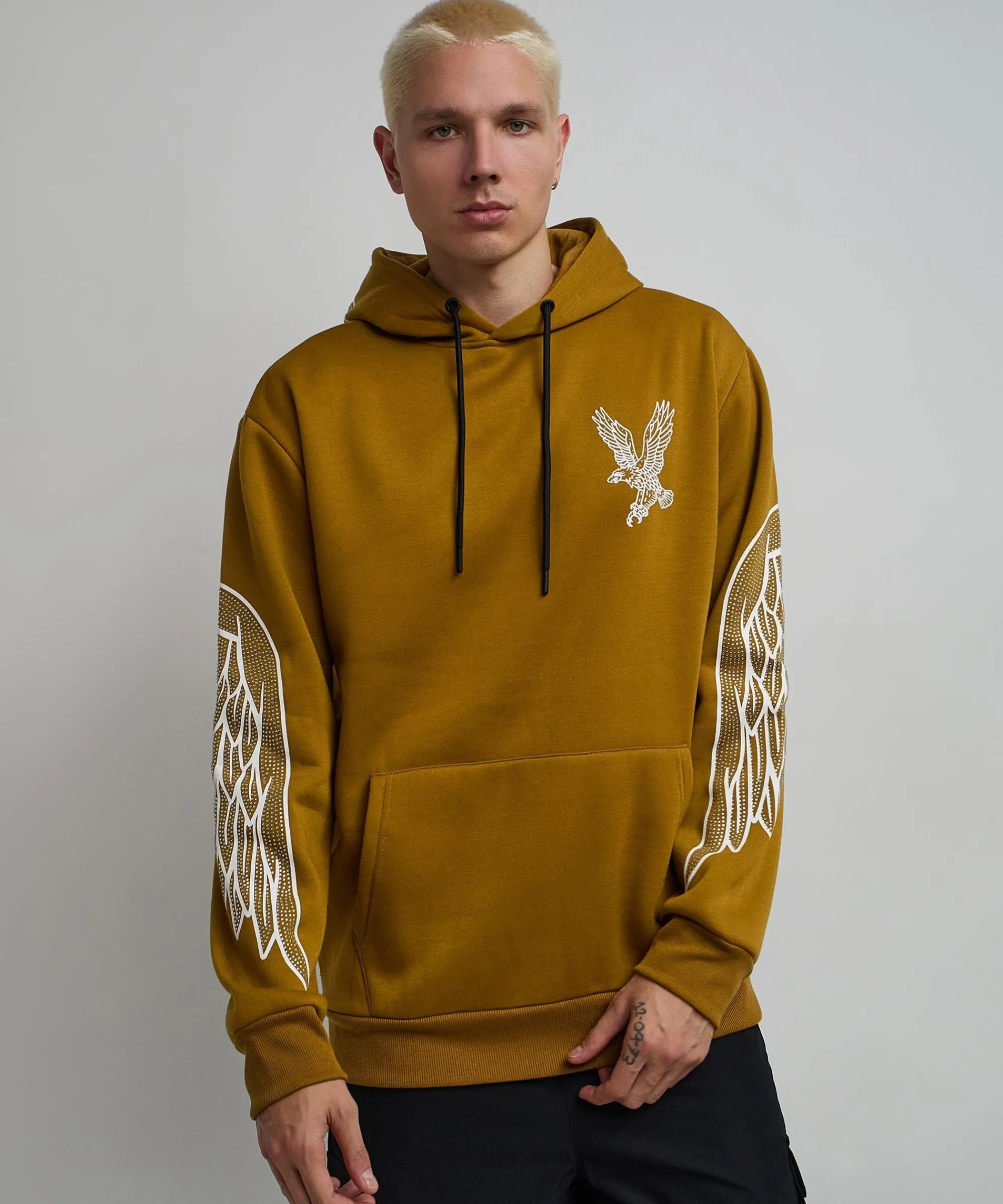 fly_higher_rhinestone_hoodie__olive_green_1.webp Discount Fly Higher Rhinestone Hoodie - Olive Green Hoodies | Hoodies