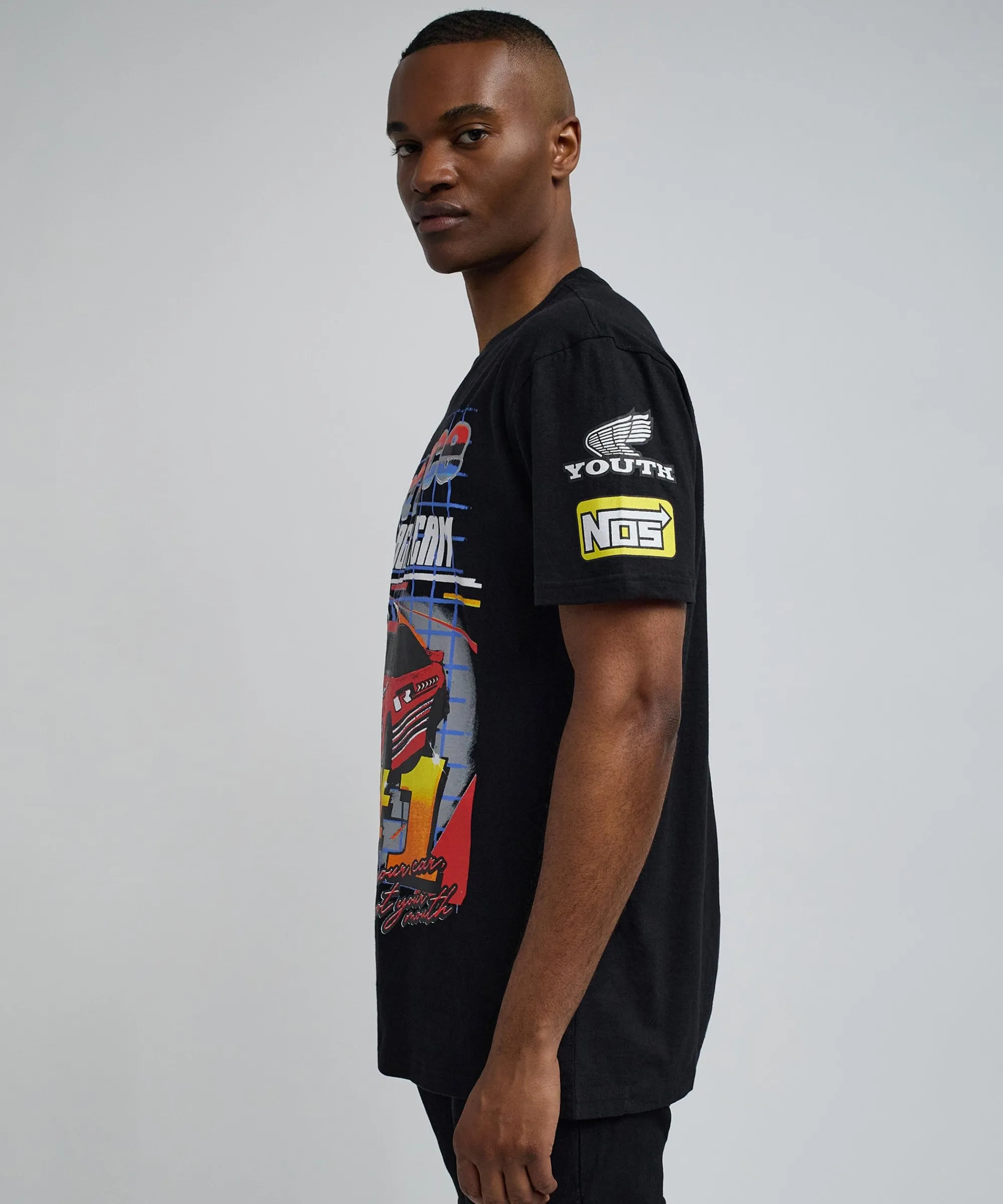 foreign_racing_speed_short_sleeve_graphic_print_tee__black_1.webp Clearance Foreign Racing Speed Short Sleeve Graphic Print Tee - Black Graphic Tees