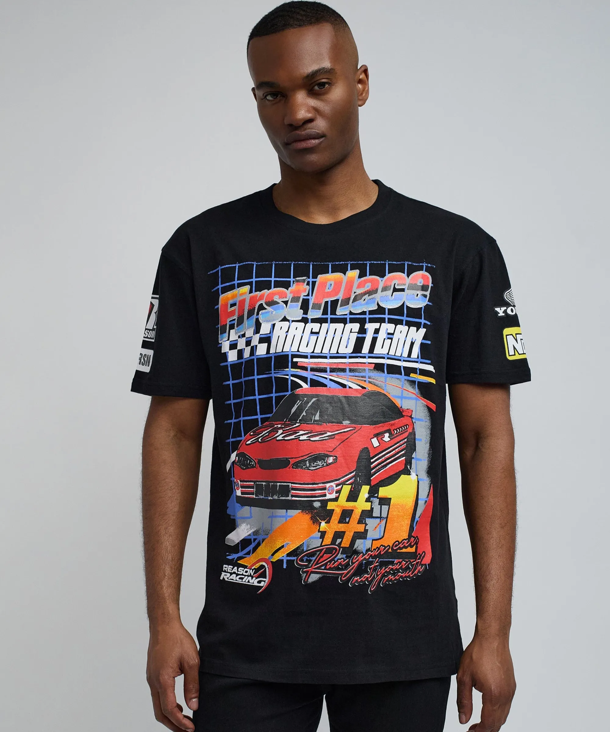 foreign_racing_speed_short_sleeve_graphic_print_tee__black_6.webp Clearance Foreign Racing Speed Short Sleeve Graphic Print Tee - Black Graphic Tees