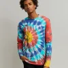 Online Freedom Tie Dye Long Sleeve Logo Tee Long Sleeve Tees | Graphic Tees