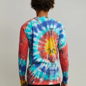 Online Freedom Tie Dye Long Sleeve Logo Tee Long Sleeve Tees | Graphic Tees
