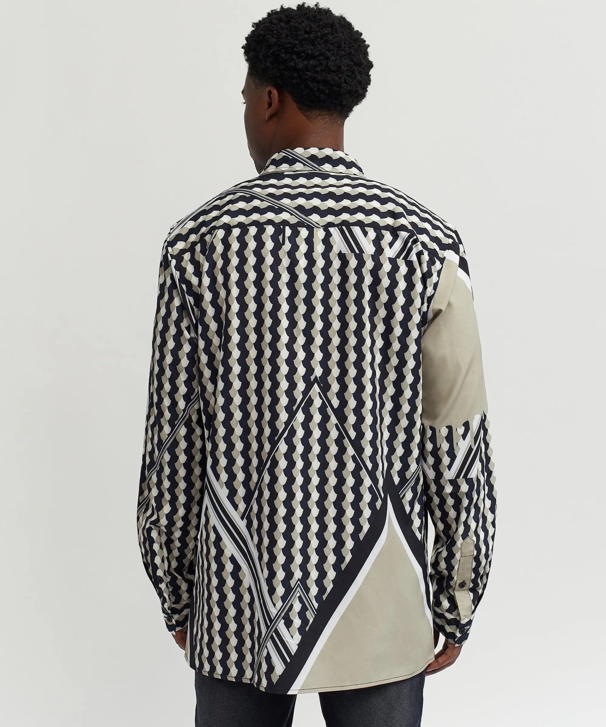 geo_print_long_sleeve_woven_shirt_2.webp Discount Geo Print Long Sleeve Woven Shirt Button Downs