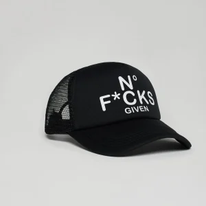 Discount Given Print Trucker Hat - Black Hats