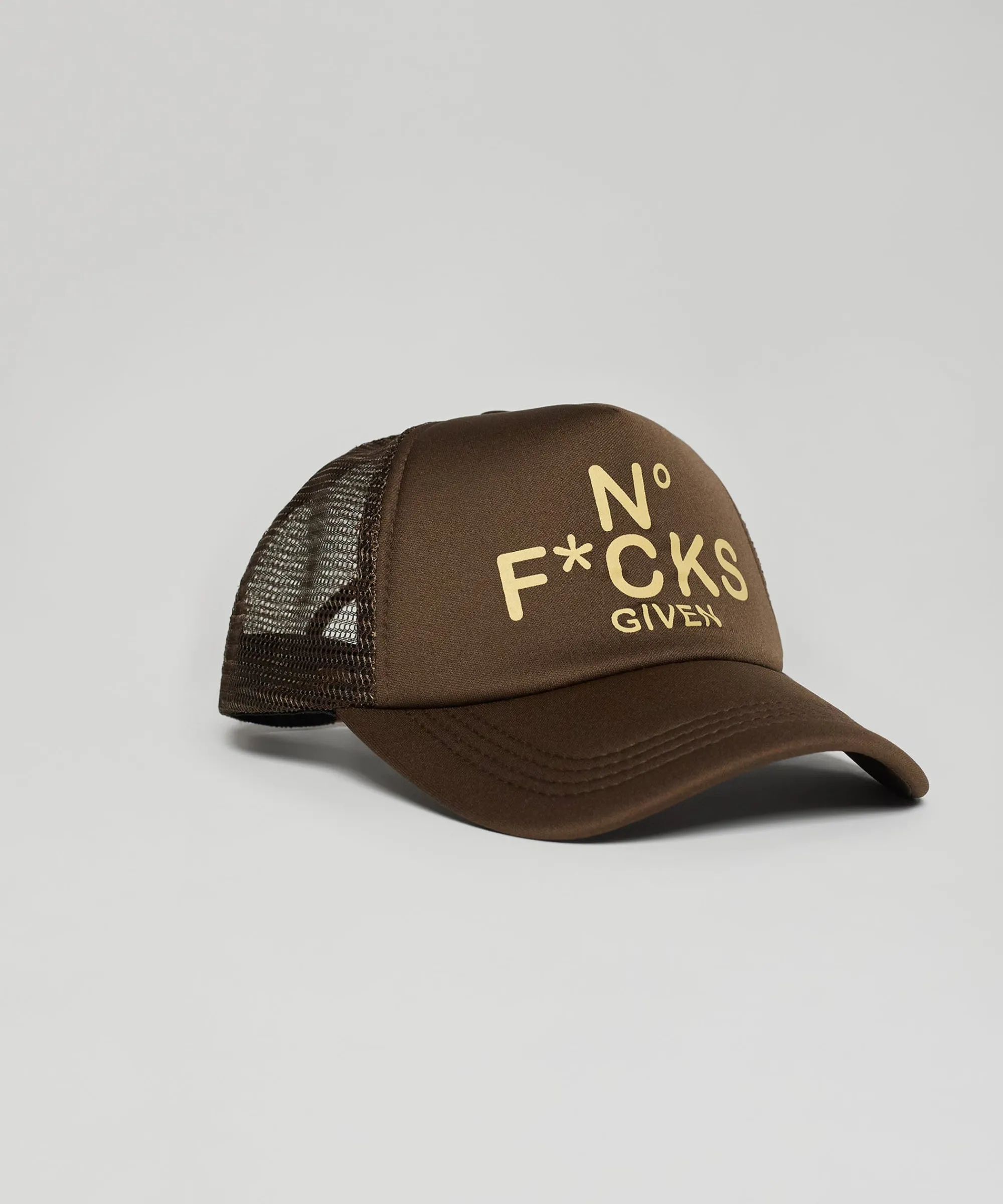 given_print_trucker_hat__brown_1.webp Cheap Given Print Trucker Hat - Brown Hats