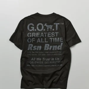 Cheap Goat Utility Stretch Tech Nylon Cargo Short Sleeve Tee Shirt - Black Graphic Tees
