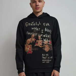 Fashion Grateful Roses Hoodie - Black Hoodies | Hoodies