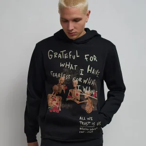 Fashion Grateful Roses Hoodie - Black Hoodies | Hoodies