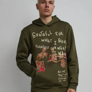 Best Grateful Roses Hoodie - Olive Green Hoodies | Hoodies