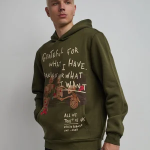 Best Grateful Roses Hoodie - Olive Green Hoodies | Hoodies
