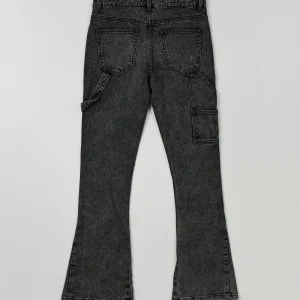 Best Sale Greater Fifth Carpenter Flare Denim Jeans - Charcoal Denim Jeans | Shop All Bottoms