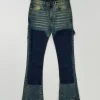 Online Greater Fifth Carpenter Flare Denim Jeans - Medium Blue Denim Jeans | Shop All Bottoms