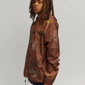 Cheap Gritty Coaches Jacket - Brown Lightweight Jackets