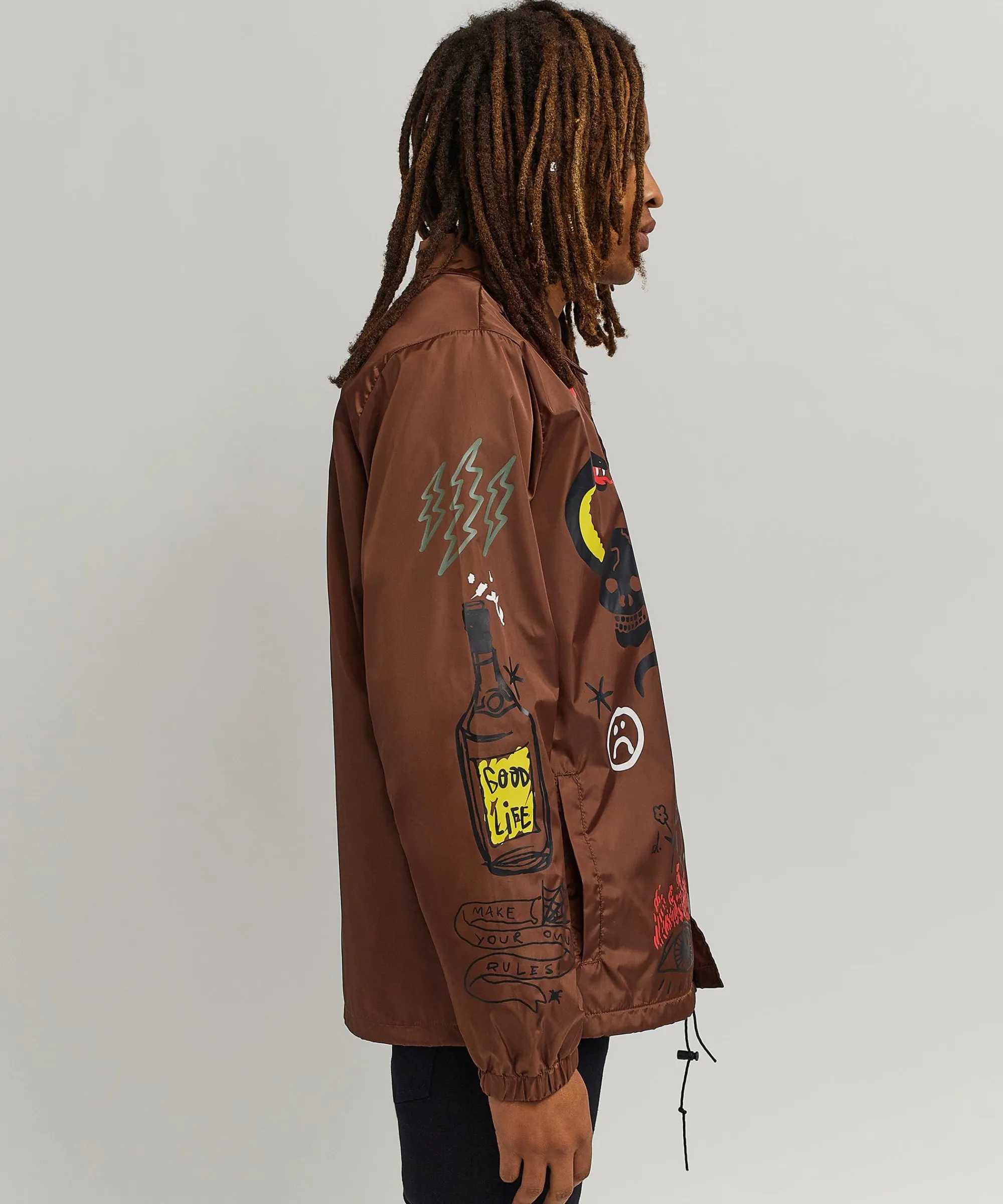 gritty_coaches_jacket__brown_6.webp Cheap Gritty Coaches Jacket - Brown Lightweight Jackets