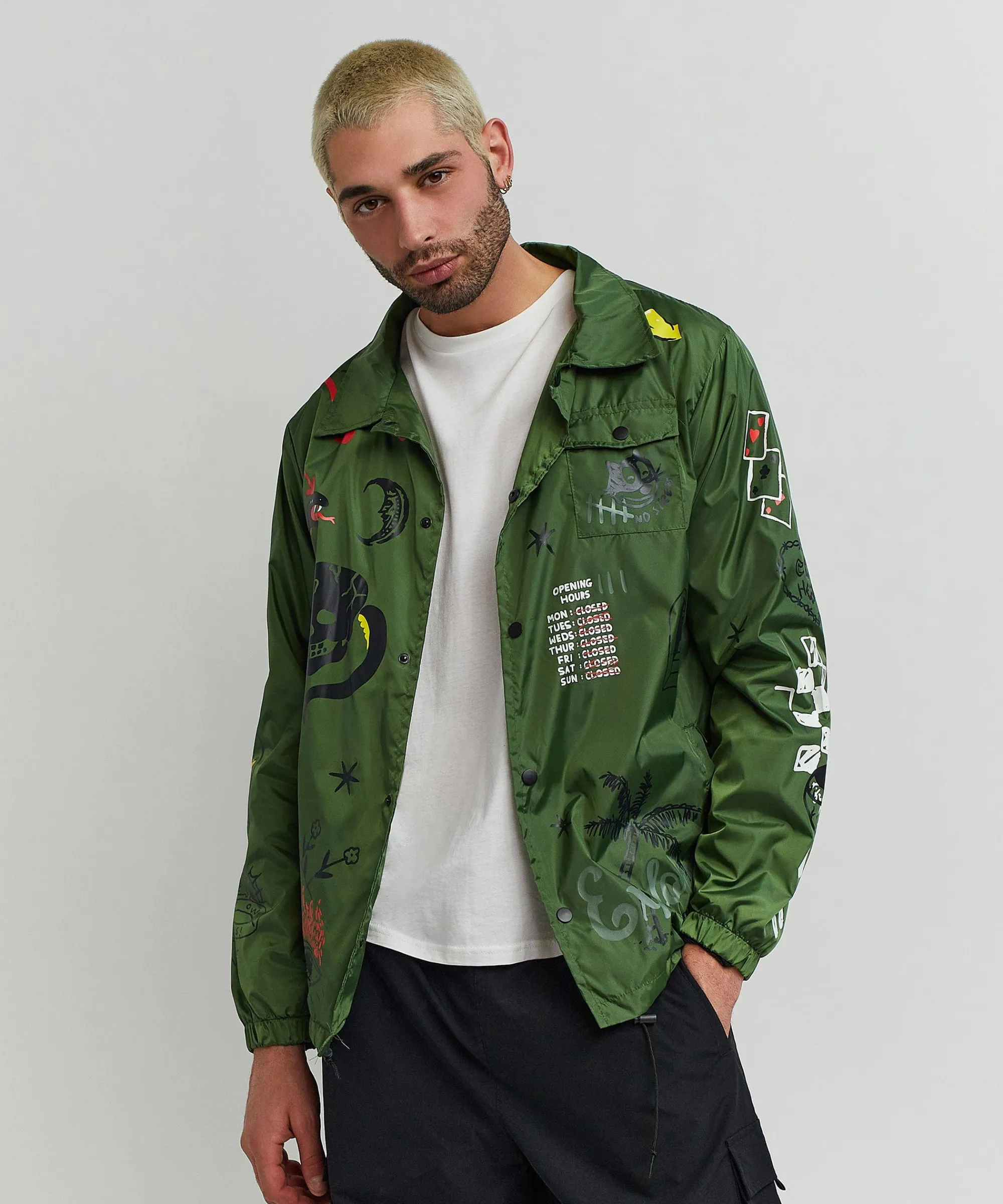 gritty_coaches_jacket__olive_green_1.webp Fashion Gritty Coaches Jacket - Olive Green Lightweight Jackets