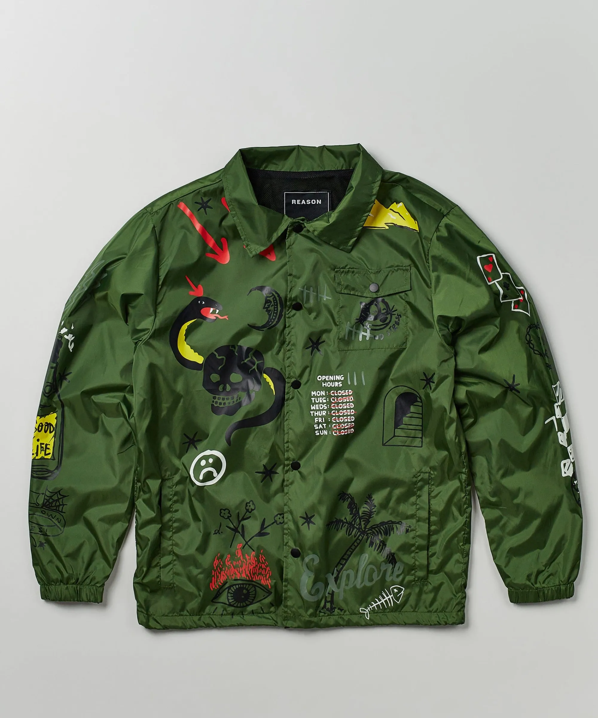 gritty_coaches_jacket__olive_green_6.webp Fashion Gritty Coaches Jacket - Olive Green Lightweight Jackets