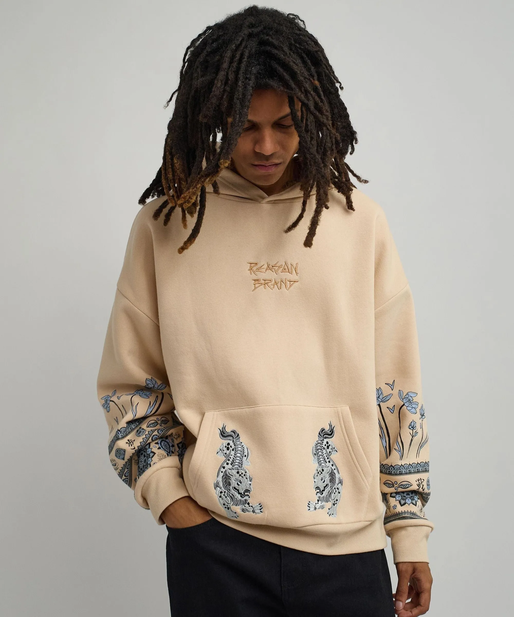 guardian_embroidered_hoodie__khaki_2.webp Shop Guardian Embroidered Hoodie - Khaki Hoodies | Hoodies