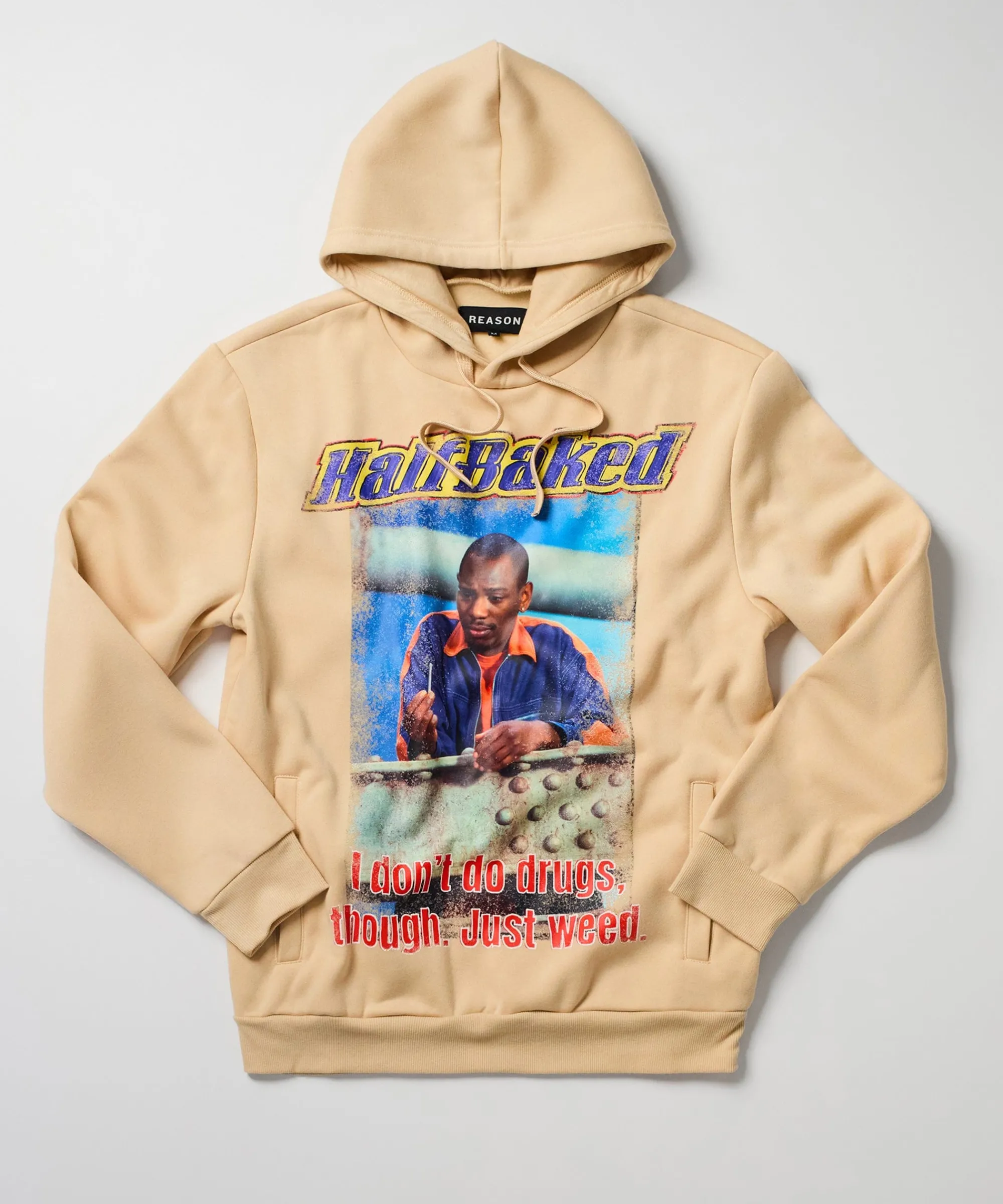 half_baked_just_weed_hoodie__khaki_0.webp Clearance Half Baked Just Weed Hoodie - Khaki Hoodies | Hoodies