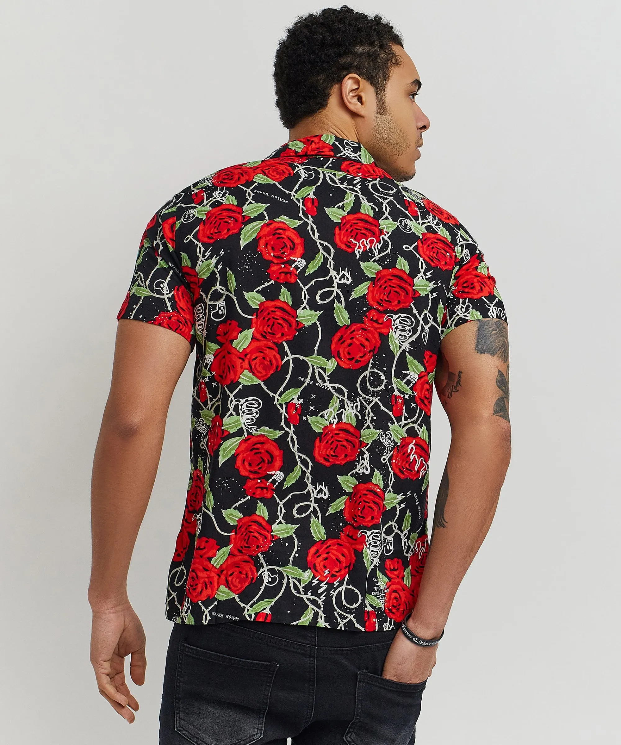 harper_rose_allover_print_short_sleeve_shirt_1.webp Best Sale Harper Rose Allover Print Short Sleeve Shirt Button Downs