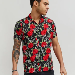 Best Sale Harper Rose Allover Print Short Sleeve Shirt Button Downs