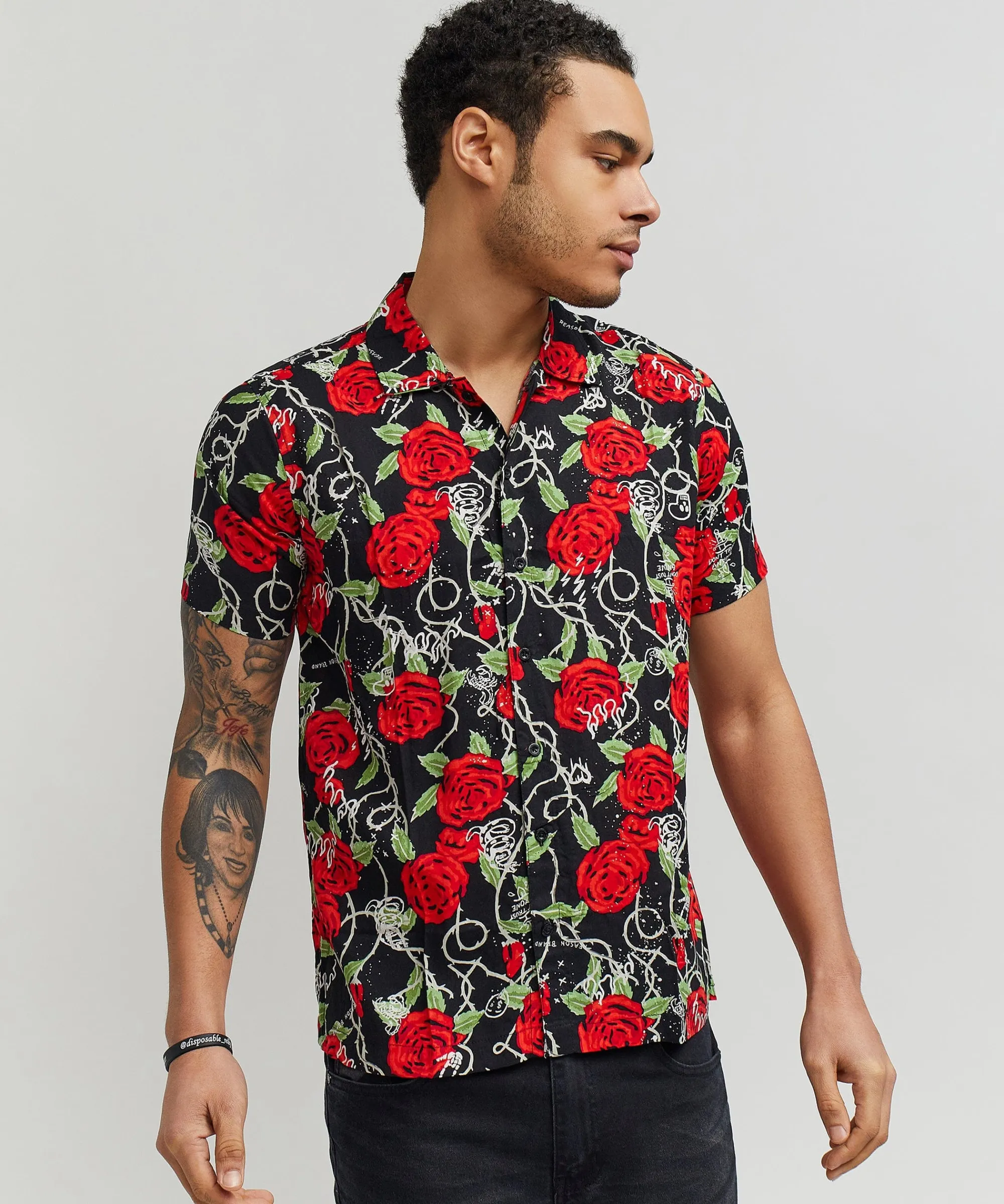 harper_rose_allover_print_short_sleeve_shirt_4.webp Best Sale Harper Rose Allover Print Short Sleeve Shirt Button Downs