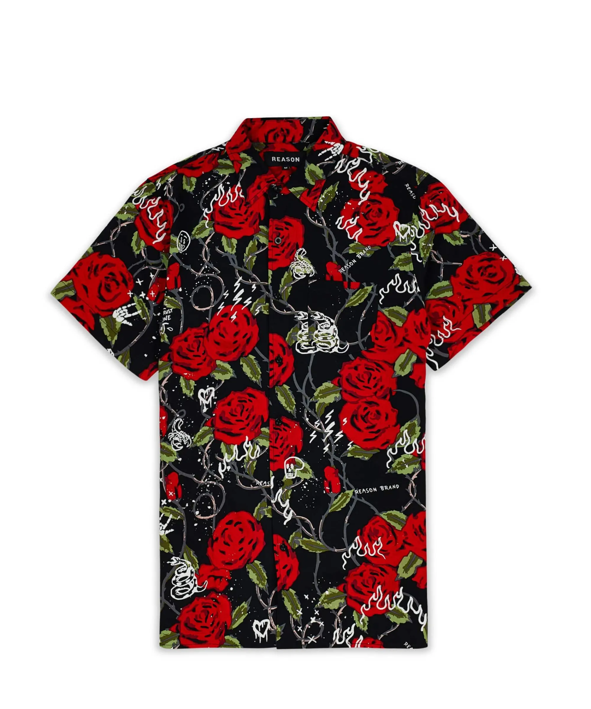 harper_rose_allover_print_short_sleeve_shirt_6.webp Best Sale Harper Rose Allover Print Short Sleeve Shirt Button Downs