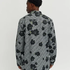 Best Sale Harwood Allover Print Viscose Long Sleeve Woven Shirt Button Downs